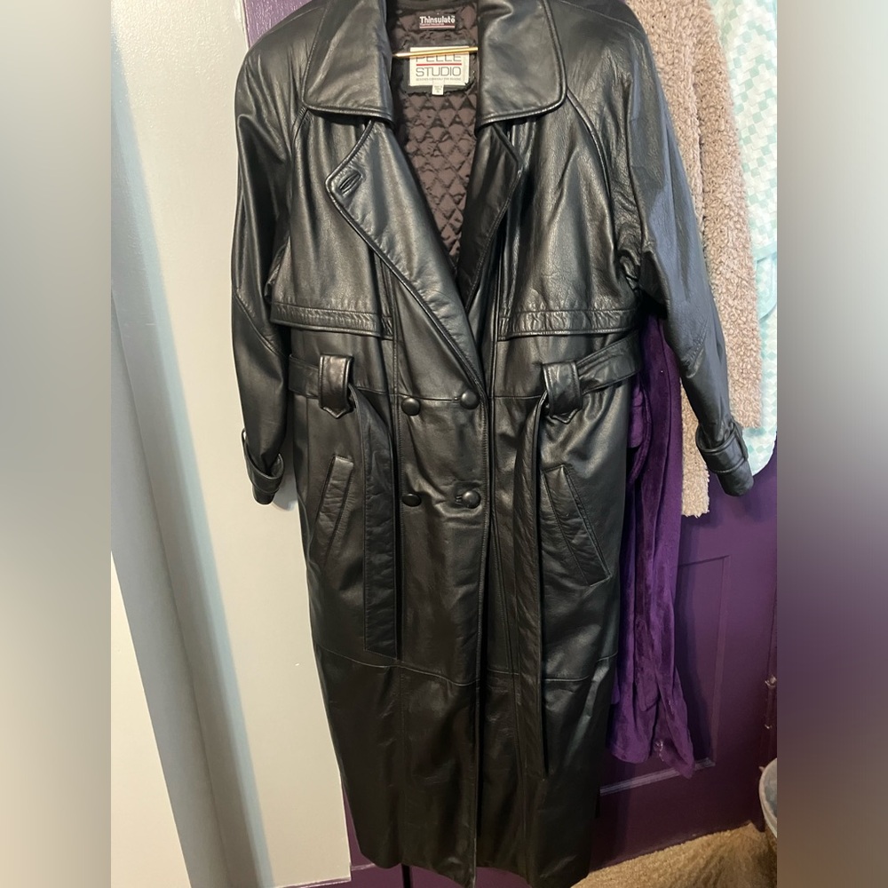 Leather Trench Coat
